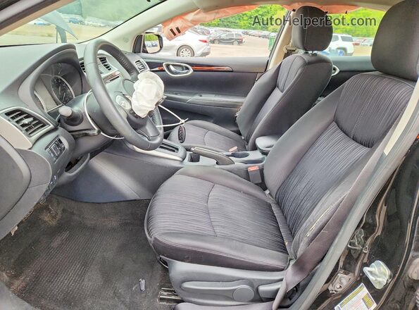3N1AB7APXHY367270 2017 NISSAN SENTRA Black Front interior view