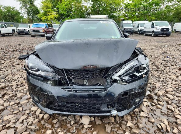 3N1AB7APXJY235454 2018 NISSAN SENTRA Black წინა ხედი