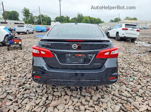 3N1AB7APXJY235454 2018 NISSAN SENTRA Black უკანა ხედი