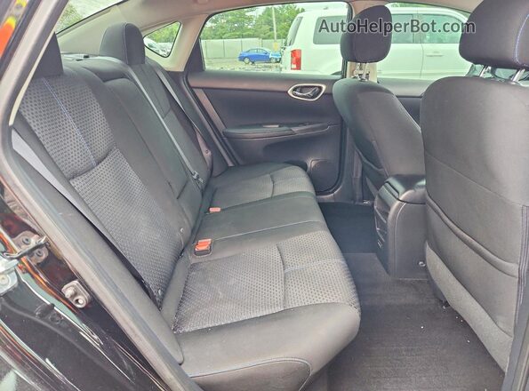 3N1AB7APXJY235454 2018 NISSAN SENTRA Black უკანა სავარძლების ხედი