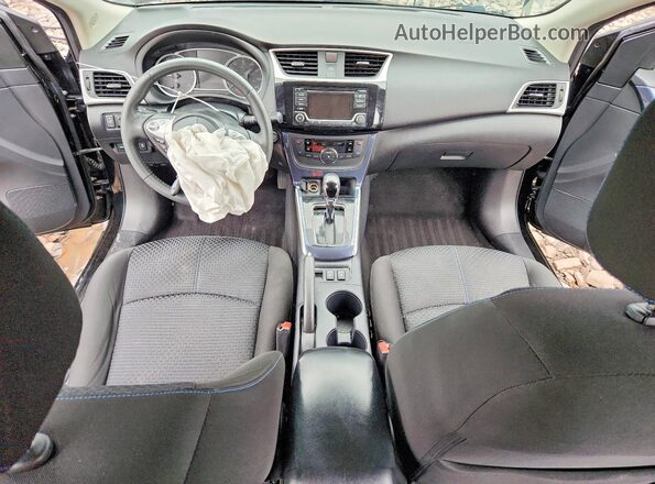 3N1AB7APXJY235454 2018 NISSAN SENTRA Black წინა პანელის ხედი