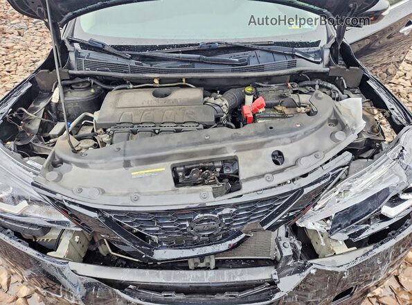 3N1AB7APXJY235454 2018 NISSAN SENTRA Black უკანა სალონის ხედი