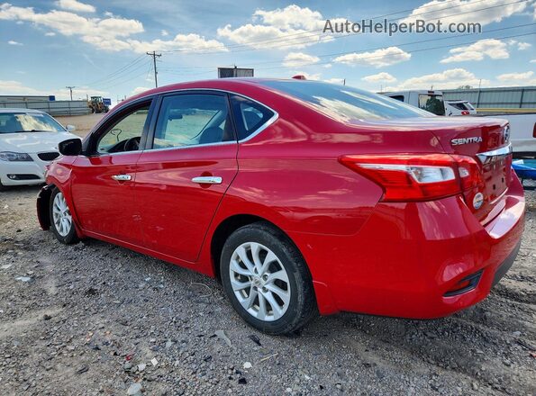 3N1AB7APXJY264825 2018 NISSAN SENTRA Red Tył lewy