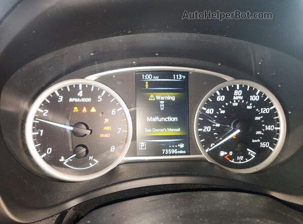3N1AB7APXJY335103 2018 NISSAN SENTRA White Вид щитка приладів