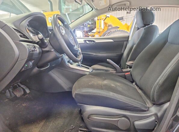 3N1AB7APXKY305441 2019 NISSAN SENTRA Black Widok wnętrza z przodu