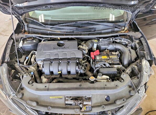3N1AB7APXKY305441 2019 NISSAN SENTRA Black Widok wnętrza z tyłu