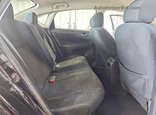 3N1AB7APXKY305441 2019 NISSAN SENTRA Black Widok tylnych siedzeń