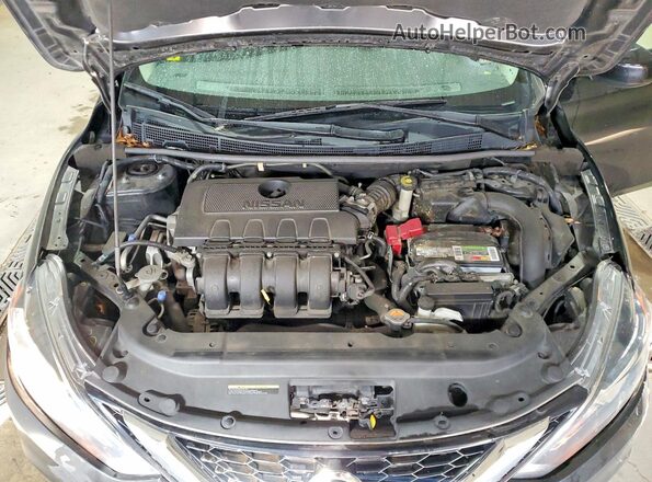 3N1AB7APXKY351867 2019 NISSAN SENTRA Black უკანა სალონის ხედი