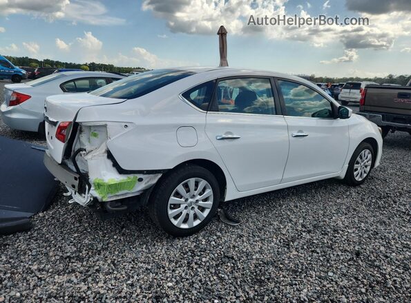 3N1AB7APXKY442637 2019 NISSAN SENTRA White Trasero derecho