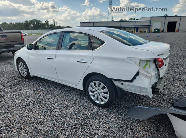 3N1AB7APXKY442637 2019 NISSAN SENTRA White Trasero izquierdo