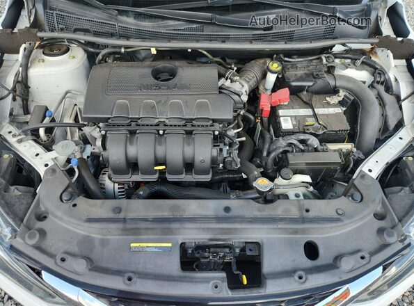 3N1AB7APXKY442637 2019 NISSAN SENTRA White Vista interior trasera