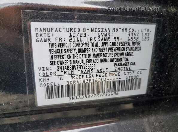 3N1AB8BV7RY235698 2024 NISSAN SENTRA Black Вид підкапотного простору