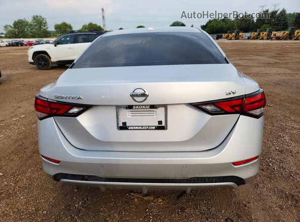 3N1AB8CV1MY235784 2021 NISSAN SENTRA Silver Вид ззаду