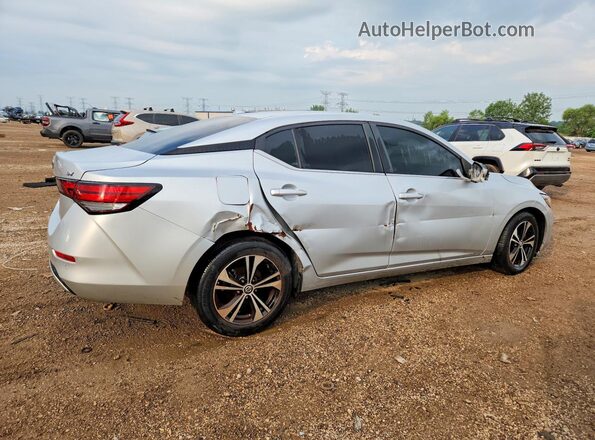 3N1AB8CV1MY235784 2021 NISSAN SENTRA Silver Задня права чверть