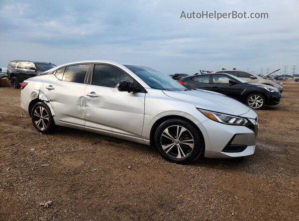 3N1AB8CV1MY235784 2021 NISSAN SENTRA Silver Передня права чверть