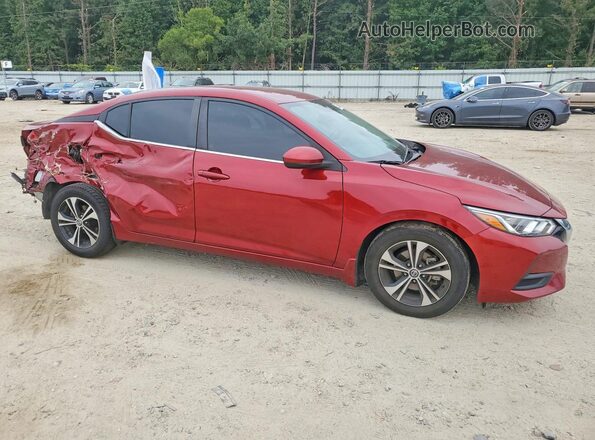 3N1AB8CV1NY215942 2022 NISSAN SENTRA Burgundy Առջևի աջ