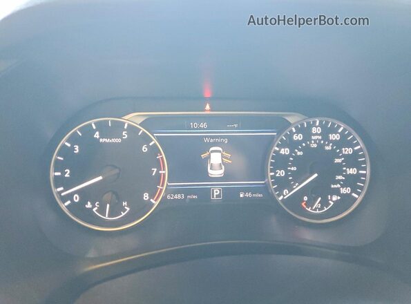 3N1AB8CV1PY319401 2023 NISSAN SENTRA Blue Вид щитка приладів