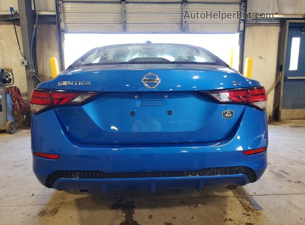 3N1AB8CV1PY319401 2023 NISSAN SENTRA Blue Вид ззаду