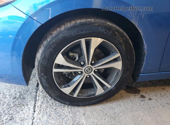 3N1AB8CV1PY319401 2023 NISSAN SENTRA Blue Вид наклейки з VIN-кодом