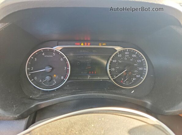 3N1AB8CV2LY259221 2020 NISSAN SENTRA Gray Instrument cluster view