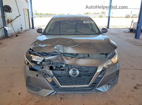 3N1AB8CV2MY294746 2021 NISSAN SENTRA Gray Դիմացի տեսք