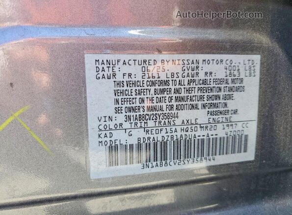 3N1AB8CV2SY358944 2025 NISSAN SENTRA Gray Engine compartment view