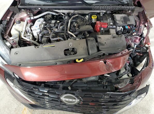 3N1AB8CV3RY319399 2024 NISSAN SENTRA Burgundy VIN კოდის სტიკერის ხედი