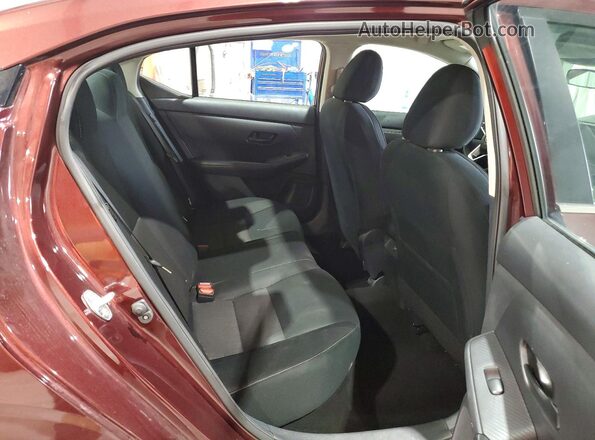 3N1AB8CV3RY319399 2024 NISSAN SENTRA Burgundy უკანა სავარძლების ხედი