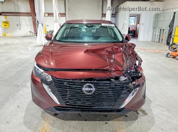 3N1AB8CV3RY319399 2024 NISSAN SENTRA Burgundy წინა ხედი