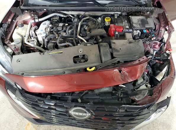 3N1AB8CV3RY319399 2024 NISSAN SENTRA Burgundy უკანა სალონის ხედი