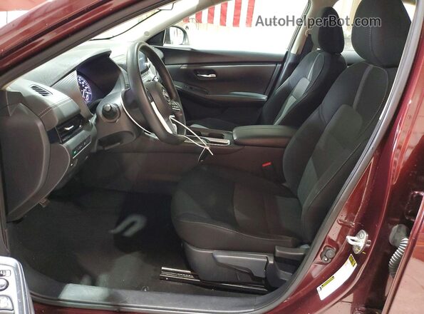 3N1AB8CV3RY319399 2024 NISSAN SENTRA Burgundy წინა სალონის ხედი