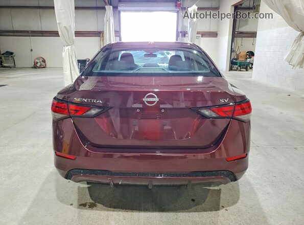 3N1AB8CV3RY319399 2024 NISSAN SENTRA Burgundy უკანა ხედი