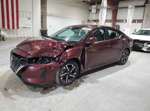 3N1AB8CV3RY319399 2024 NISSAN SENTRA Burgundy სალონის 360-გრადუსიანი ხედი