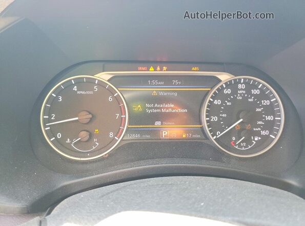 3N1AB8CV3SY255337 2025 NISSAN SENTRA White Instrument cluster view