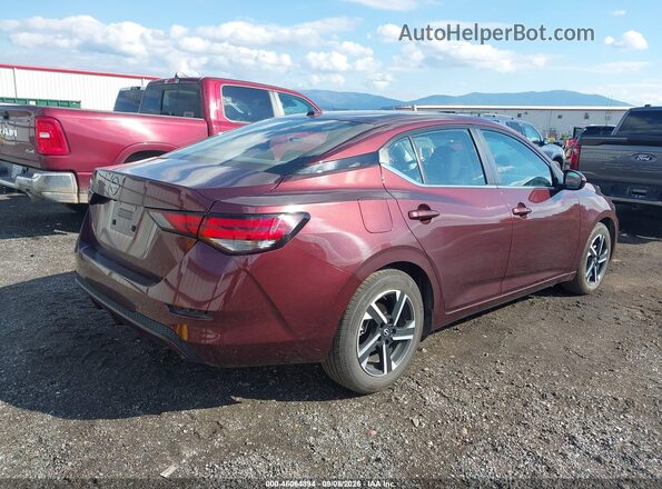 3N1AB8CV3SY362923 2025 NISSAN SENTRA Burgundy Trasero derecho