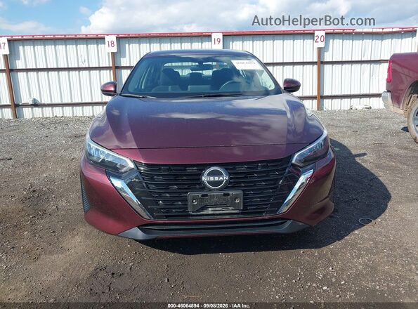 3N1AB8CV3SY362923 2025 NISSAN SENTRA Burgundy Vista del cuadro de instrumentos