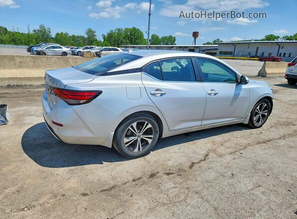 3N1AB8CV4MY299897 2021 NISSAN SENTRA Серебряный Задняя правая четверть