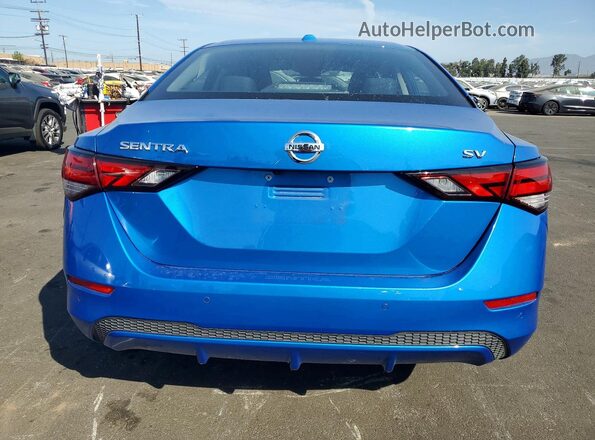 3N1AB8CV4PY229353 2023 NISSAN SENTRA Blue Rear view