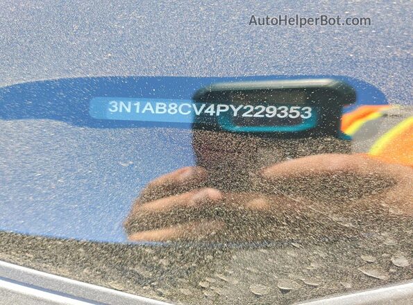 3N1AB8CV4PY229353 2023 NISSAN SENTRA Blue Engine compartment view