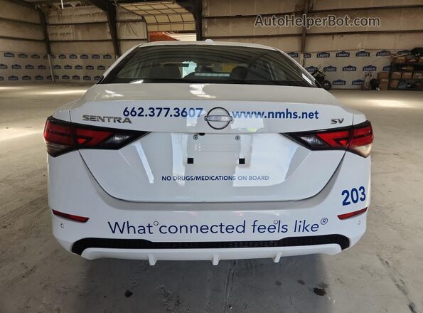 3N1AB8CV4RY229646 2024 NISSAN SENTRA White Widok naklejki z numerem VIN
