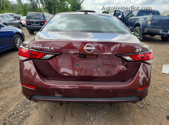 3N1AB8CV4RY338284 2024 NISSAN SENTRA Burgundy Vista trasera
