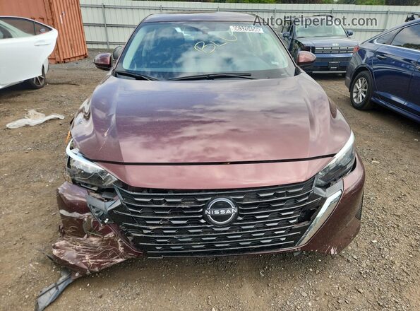 3N1AB8CV4RY338284 2024 NISSAN SENTRA Burgundy Vista interior de 360 grados