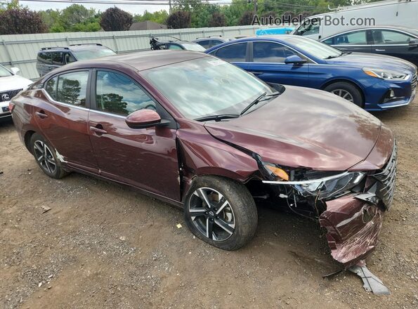 3N1AB8CV4RY338284 2024 NISSAN SENTRA Burgundy 