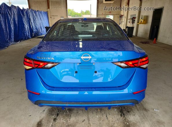 3N1AB8CV4SY367662 2025 NISSAN SENTRA Blue Вид ззаду
