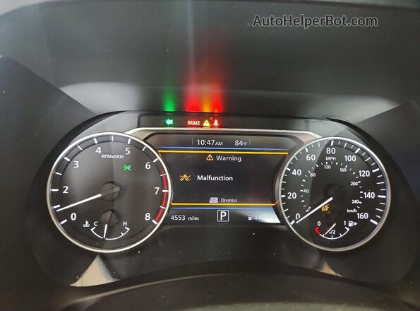 3N1AB8CV4SY367662 2025 NISSAN SENTRA Blue Вид щитка приладів