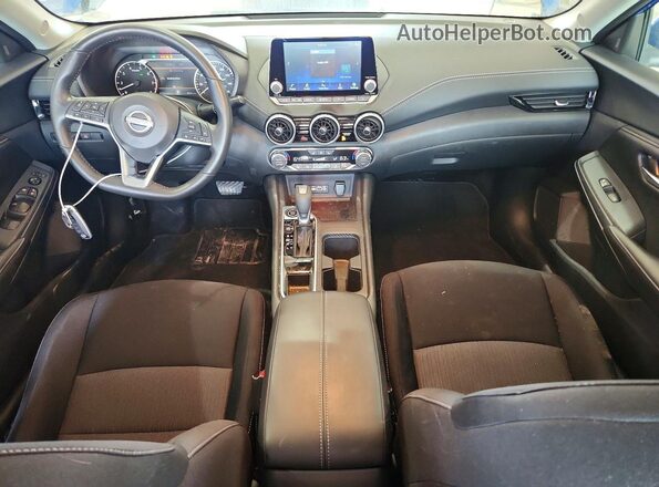 3N1AB8CV4SY367662 2025 NISSAN SENTRA Blue Вид панелі приладів