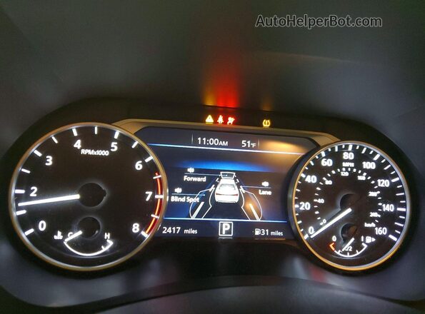 3N1AB8CV5SY376791 2025 NISSAN SENTRA Blue Вид щитка приладів