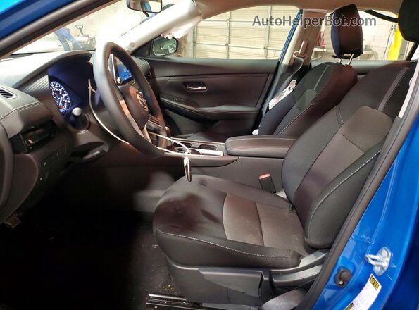 3N1AB8CV5SY376791 2025 NISSAN SENTRA Blue Вид салону спереду