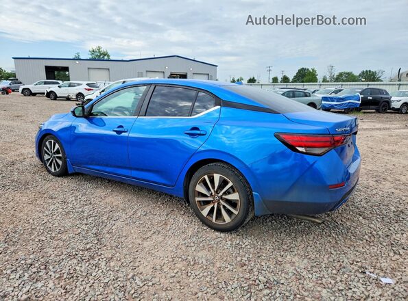3N1AB8CV6LY234869 2020 NISSAN SENTRA Синий Задняя левая четверть