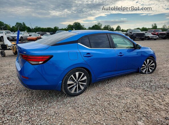 3N1AB8CV6LY234869 2020 NISSAN SENTRA Синий Задняя правая четверть